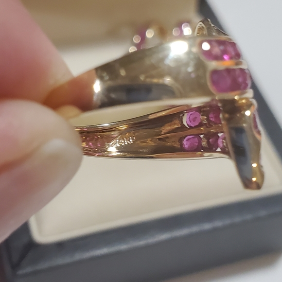 Ruby Heart Pendant and Ring - Picture 4 of 6